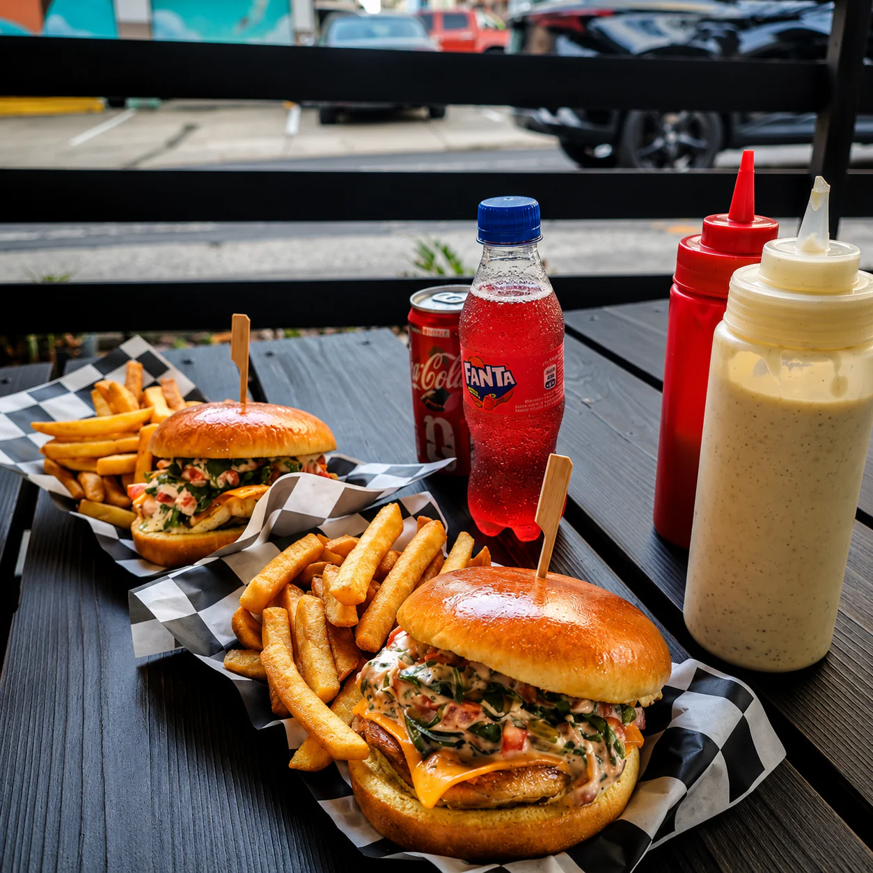 2 Burger Emergente + 2 Ordenes de Papas Fritas + 2 Sodas por solo $10 en Score y Sabor - Image 3