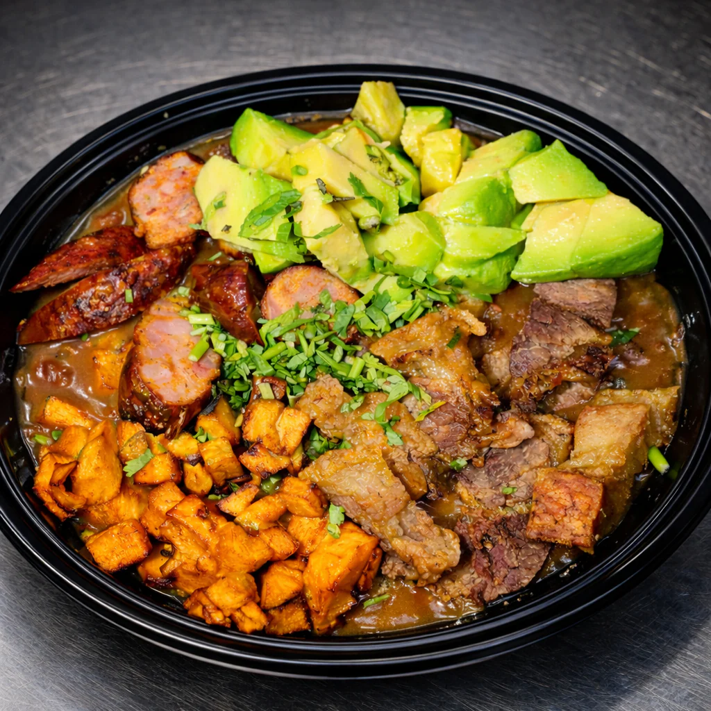2 Cazuelas de Chicharrón, Chorizo y Frijoles + Arroz + Arepa + 2 Bebidas por solo $20 en Carpe Diem Terrace - Image 3