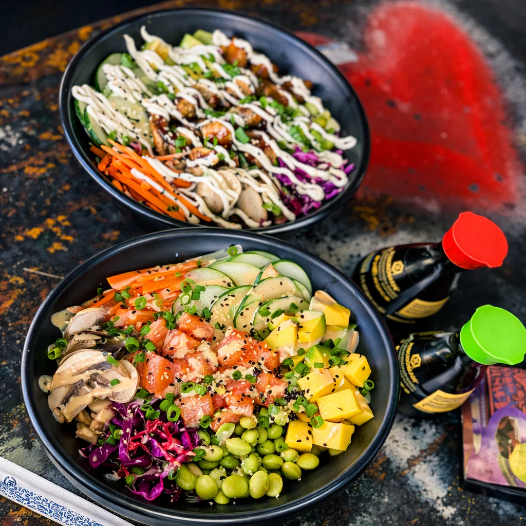 2 Poke Bowls + Entrada de Gyosas + Bebidas por solo $15 en Sushi Street - Image 4