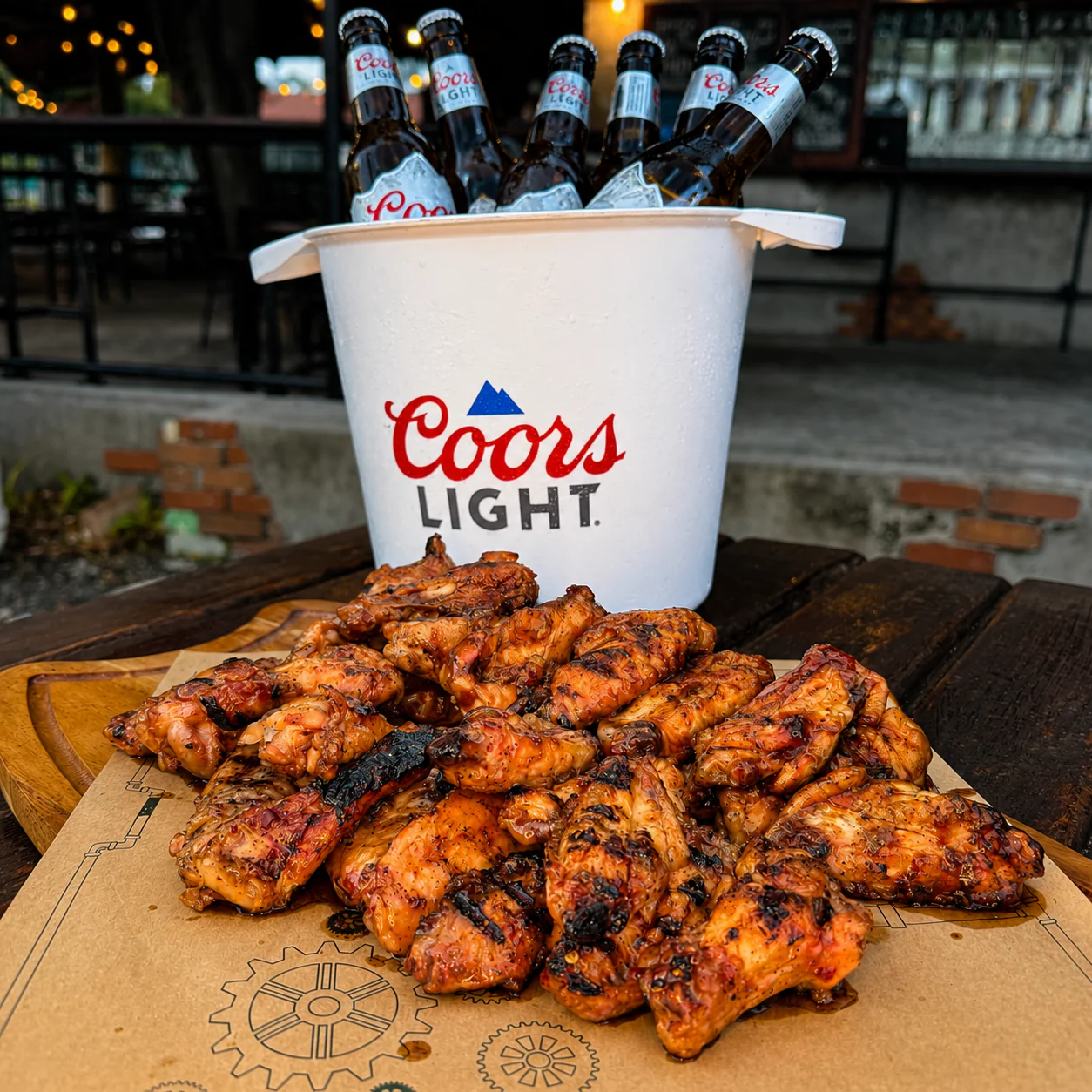 30 Alitas + Cubetazo de Coors Light o 6 Cañas Artesanales por solo $25 en La Fábrica - Image 2